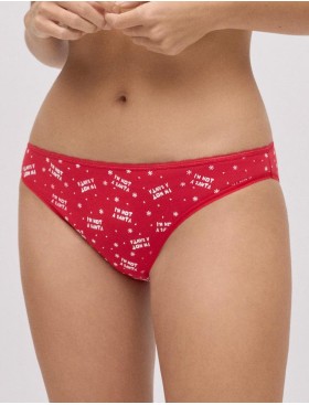 Низкие слипы с рождественским принтом Ysabel Mora 19489 MINI, Цвет: красный, Размеры: S