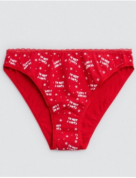 Низкие слипы с рождественским принтом Ysabel Mora 19489 MINI, Цвет: красный, Размеры: S, изображение 3