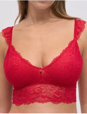 Кружевной бралетт-топ Ysabel Mora 10792 красный, Цвет: красный, Размеры: S