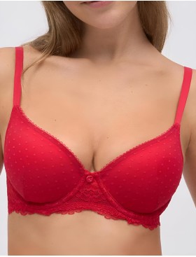 Бюстгальтер с поролоном Ysabel Mora 10794 красный, Цвет: красный, Размеры: 85B