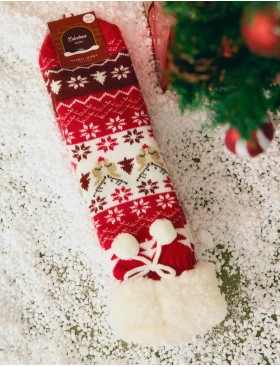 Новогодние женские носки Ysabel Mora 12976, Цвет: красный, Размеры: 36/41