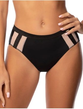 Трусы слипы Orhideja 655-000 черный-пион, Цвет: черный-пион, Размеры: L