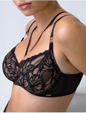 Мягкий кружевной бюстгальтер Alles THE ICON M черный, Цвет: черный, Размеры: 95G, изображение 3