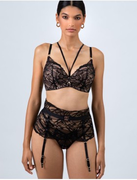 Высокий кружевной пояс Alles THE ICON garter belt черный, Цвет: черный, Размеры: XL, изображение 5