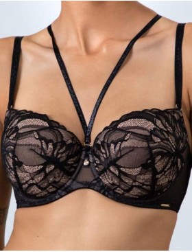 Бюстгальтер с пуш-ап вкладышами Alles THE ICON 01 P-UP черный, Цвет: черный, Размеры: 90C