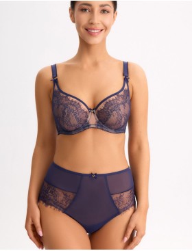 Трусы бразилиана высокие Bella Misteria MAGIC SAPPHIRE brazilian, Цвет: темно-синий, Размеры: L, изображение 3