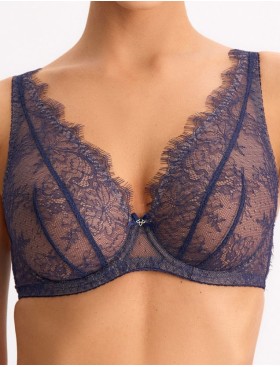 Бюстгальтер бралетт Bella Misteria MAGIC SAPPHIRE soft bralette, Цвет: темно-синий, Размеры: 100B