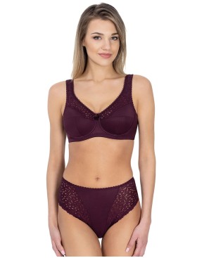 Бюстгальтер мягкий Lauma COTTON CLASSIC L02131 / L02150 красный виноград, Цвет: красный виноград, Размеры: 80F, изображение 5