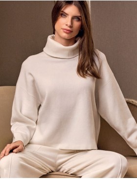 Теплый костюм из трикотажа с начесом Lormar BASIC 603897LU latte, Цвет: latte (молочный), Размеры: M/L, изображение 2