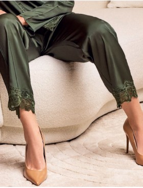 Атласная пижама Lormar SATEN 651816LU ОЗ26 felce, Цвет: felce (зеленый), Размеры: S, изображение 3