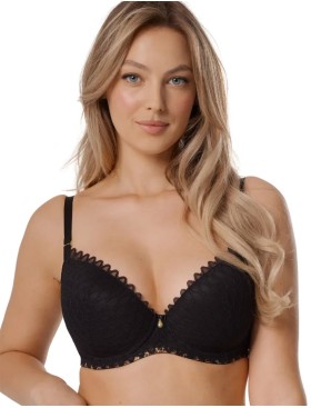 Бюстгальтер пуш-ап Mefemi TRISTANE P-UP черный, Цвет: черный, Размеры: 65E, изображение 3