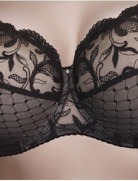 Бюстгальтер с подкроем Mioocchi BARBARA 8382 nero, Цвет: nero (черный), Размеры: 75C, изображение 4