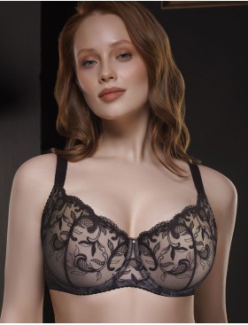 Бюстгальтер мягкий балконет Mioocchi BARBARA 8383 nero, Цвет: nero (черный), Размеры: 75D, изображение 5