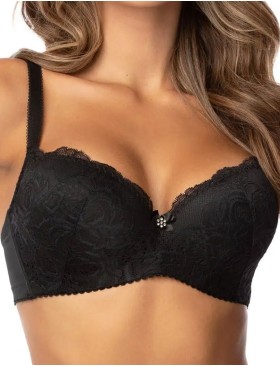 Бюстгальтер балконет Orhideja 587-437 черный, Цвет: черный, Размеры: 95B