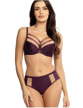 Трусы высокие Orhideja 653-000 виноградный/нюд, Цвет: виноградный/нюд, Размеры: 6XL, изображение 3