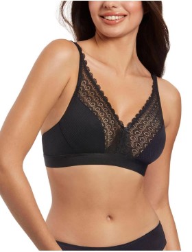 Бюстгальтер бралетт без каркасов Selene CLOE чёрный, Цвет: чёрный, Размеры: 75B, изображение 3