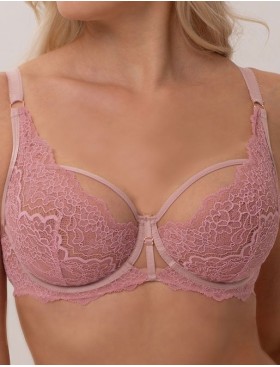 Кружевной бюстгальтер Subtille NINA DUSTY ROSE soft, Цвет: пыльная роза, Размеры: 100D