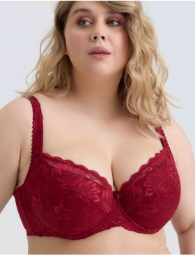 Кружевной бюстгальтер с поролоном Elli 3030 румба, Цвет: румба, Размеры: 90G, изображение 5