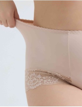 Трусы высокие Elli 711 LACE серебристый пион, Цвет: серебристый пион, Размеры: XL, изображение 2