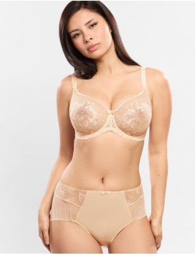 Мягкий бюстгальтер с вышивкой Empreinte 07225 AMOUR NACRE перламутр, Цвет: перламутр, Размеры: 65F, изображение 2