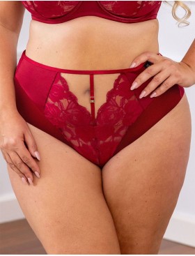 Трусы высокие Kris Line CHERRY briefs high waist, Цвет: вишневый, Размеры: XL