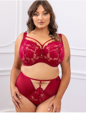 Бюстгальтер с подкроем Kris Line CHERRY soft full cup, Цвет: вишневый, Размеры: 90H, изображение 6