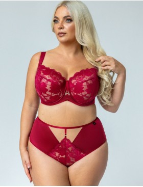 Бюстгальтер с подкроем Kris Line CHERRY soft full cup, Цвет: вишневый, Размеры: 90H, изображение 4