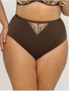 Трусы высокие Kris Line MOCCA briefs high waist, Цвет: мокка, Размеры: M