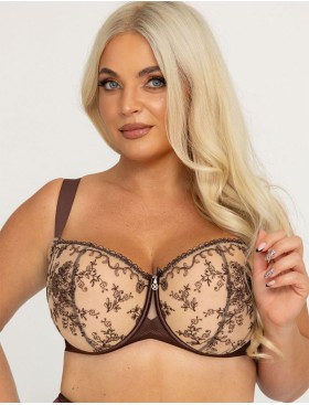 Мягкий бюстгальтер балконет Kris Line MOCCA half cup soft, Цвет: мокка, Размеры: 90H, изображение 3