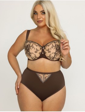 Мягкий бюстгальтер балконет Kris Line MOCCA half cup soft, Цвет: мокка, Размеры: 90H, изображение 5