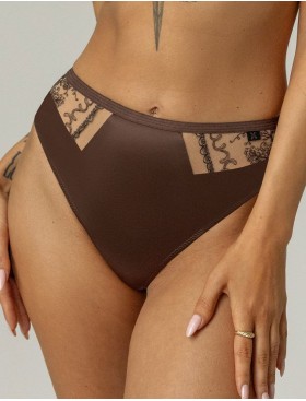 Трусики бразилиана Kris Line MOCCA stringshorts, Цвет: мокка, Размеры: M