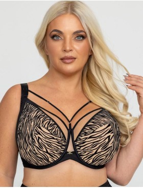 Бюстгальтер с подкроем Kris Line QUEEN soft full cup, Цвет: черный, Размеры: 90H, изображение 4