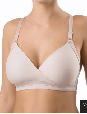 Бюстгальтер минимайзер без каркасов VOVA VICTORIA V86212 серебристый пион, Цвет: серебристый пион, Размеры: 70E