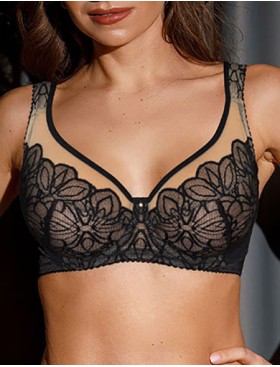 Бюстгальтер с широкими бретелями Fluide STELLA 7011 черный, Цвет: черный, Размеры: 75C