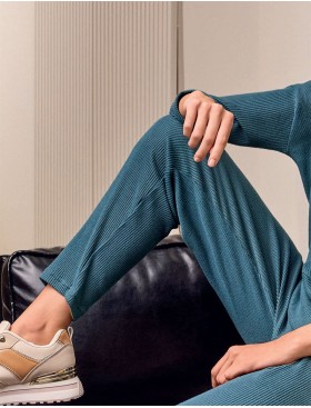 Костюм из трикотажа в рубчик Lormar MOHAIR 603903LU laguna, Цвет: laguna (бирюзовый), Размеры: S/M, изображение 4