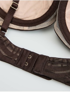 Бюстгальтер с пуш-ап вкладышами Esotiq 43521 NACRE шоколадный, Цвет: шоколадный, Размеры: 85C, изображение 8