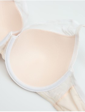 Кружевной бюстгальтер с поролоном Esotiq 43522 NACRE кремовый, Цвет: кремовый, Размеры: 65F, изображение 7