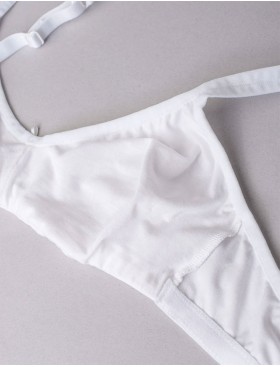 Хлопковый бюстгальтер без каркасов Sielei NATURAL COTTON 1450 bianco, Цвет: bianco (белый), Размеры: 75B, изображение 8