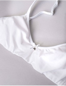 Хлопковый бюстгальтер без каркасов Sielei NATURAL COTTON 1450 bianco, Цвет: bianco (белый), Размеры: 75B, изображение 7