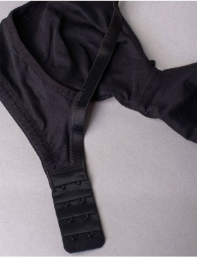 Хлопковый бюстгальтер без каркасов Sielei NATURAL COTTON 1450 nero, Цвет: nero (черный), Размеры: 95B, изображение 8