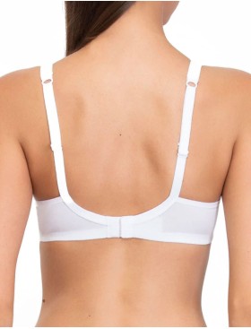 Хлопковый бюстгальтер без каркасов Sielei NATURAL COTTON 1450 bianco, Цвет: bianco (белый), Размеры: 75B, изображение 2