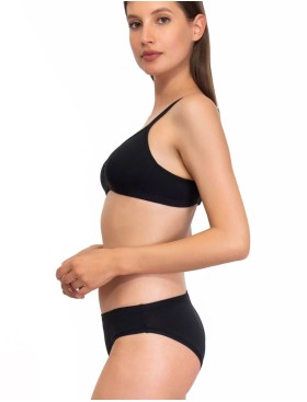 Хлопковый бюстгальтер без каркасов Sielei NATURAL COTTON 1450 nero, Цвет: nero (черный), Размеры: 95B, изображение 5