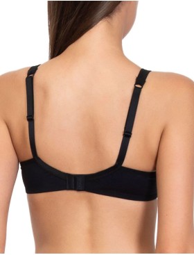 Хлопковый бюстгальтер без косточек Sielei NATURAL COTTON 1452 nero nero, Цвет: nero (черный), Размеры: 80B, изображение 2