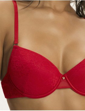 Бюстгальтер с пуш-ап вкладышами Esotiq CEST 43986 красный, Цвет: красный, Размеры: 70C, изображение 5
