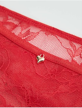 Кружевные трусики с бантом Esotiq CEST 43989 красный, Цвет: красный, Размеры: S, изображение 8