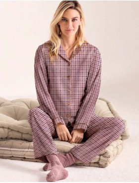 Пижама с принтом Infiore NEWCHIC NWC3942 snob, Цвет: snob (кофейно-розовый), Размеры: XL