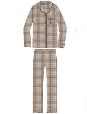 Пижама с принтом Infiore NEWCHIC NWC3942 chic, Цвет: chic (кофейно-бежевый), Размеры: XL, изображение 3