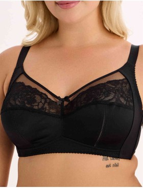 Бюстгальтер мягкий без косточек Milavitsa 122920 черный, Цвет: черный, Размеры: 80E