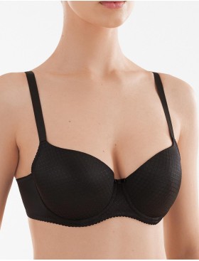 Бюстгальтер балконет Senselle QUEEN GAMBIT 1080102 черный, Цвет: черный, Размеры: 75D