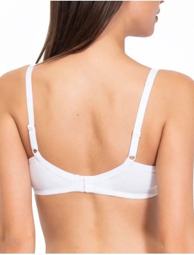 Бюстгальтер мягкий хлопковый без косточек Sielei NATURAL COTTON 1440 bianco, Цвет: bianco (белый), Размеры: 80C, изображение 2